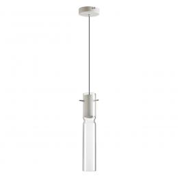 Odeon light 5058/5LB PENDANT ODL24 323 белый/прозрачный/металл/стекло Подвес LED 5W 3000K SCROW 